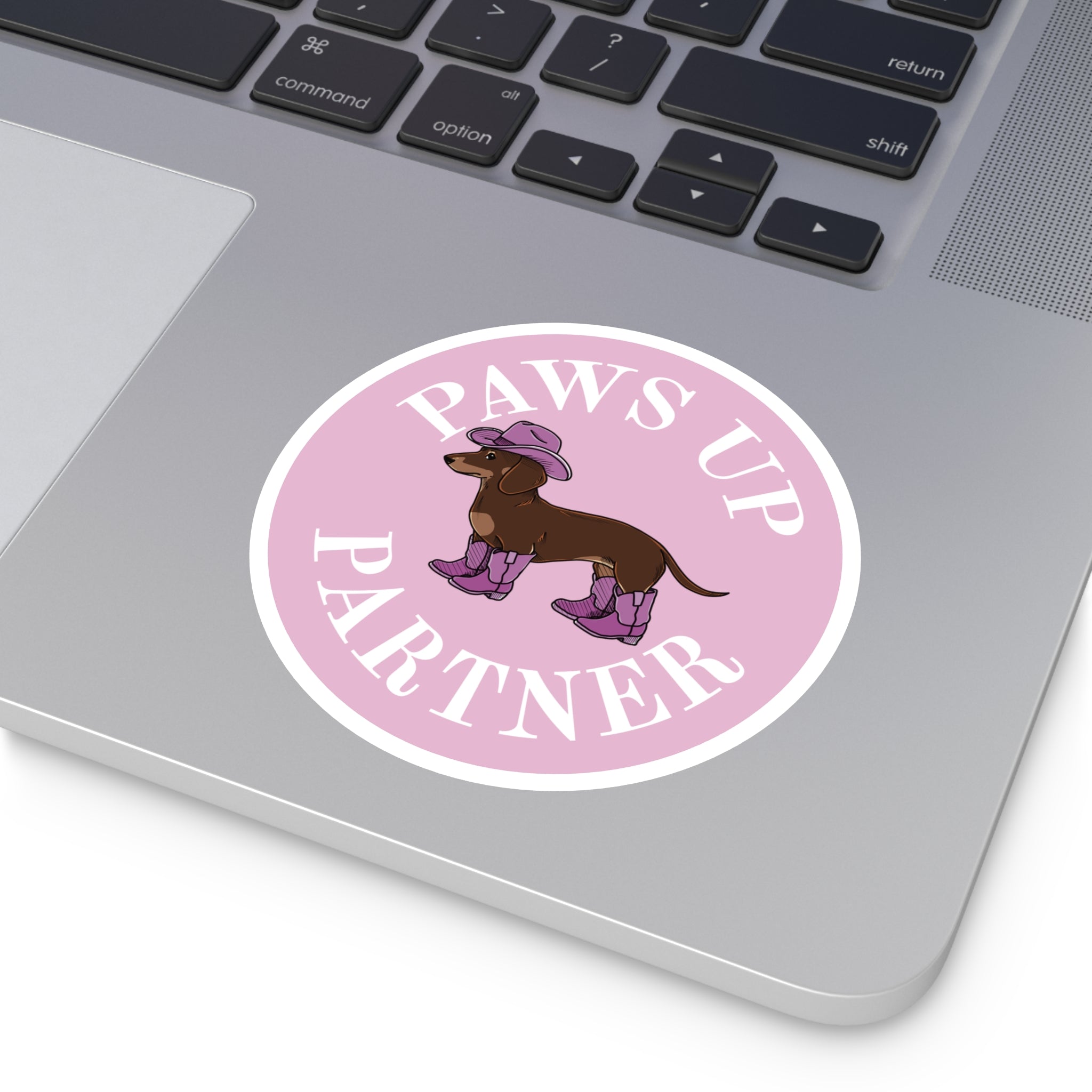 Paws Up Decal, Pink