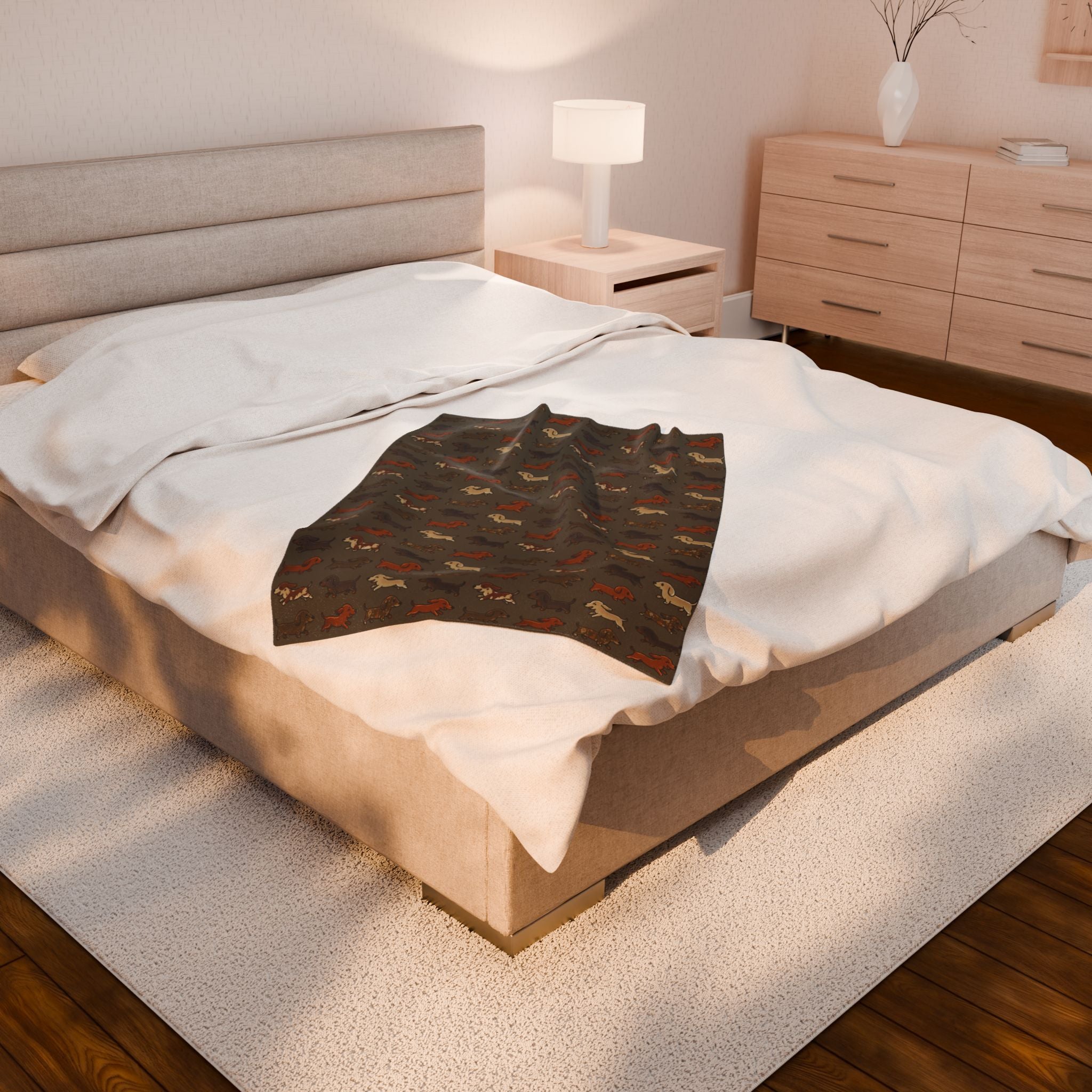 Running Weenies Plush Blanket