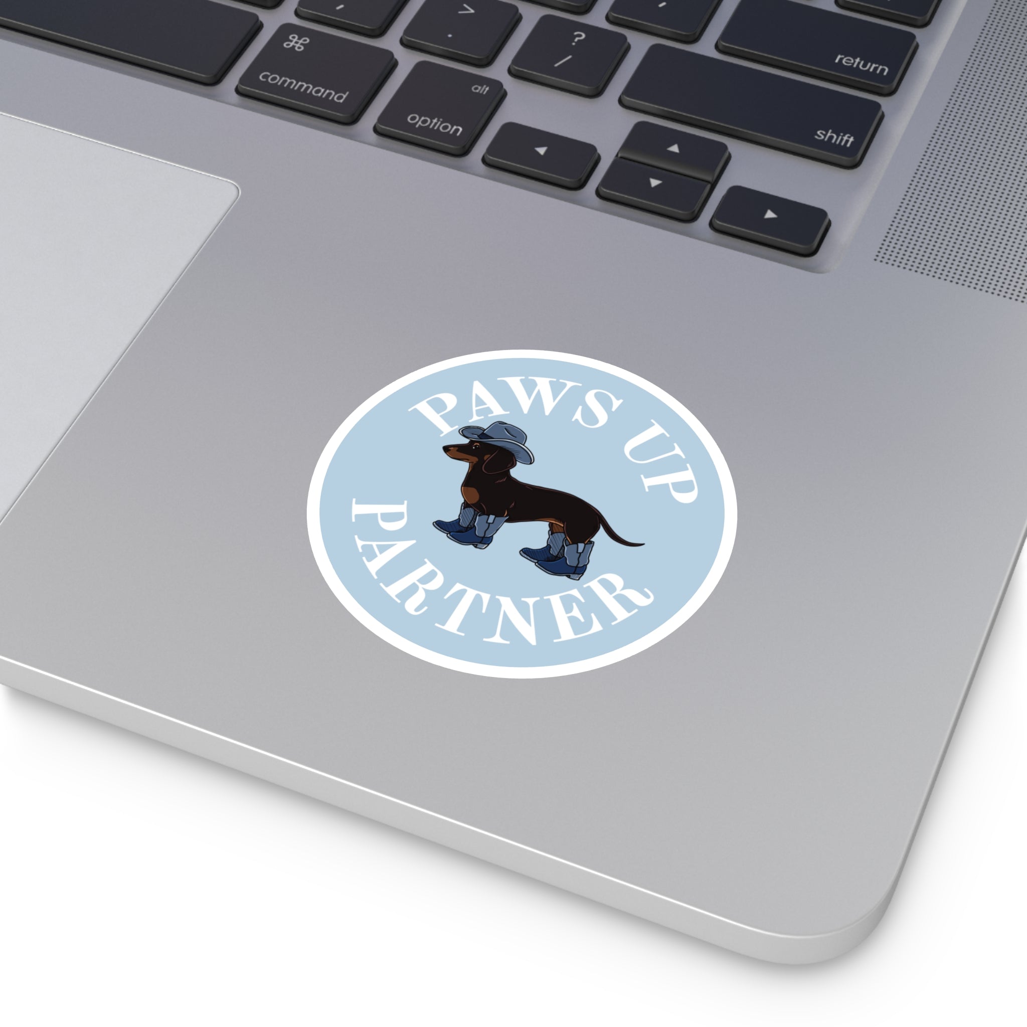 Paws Up Decal, Blue