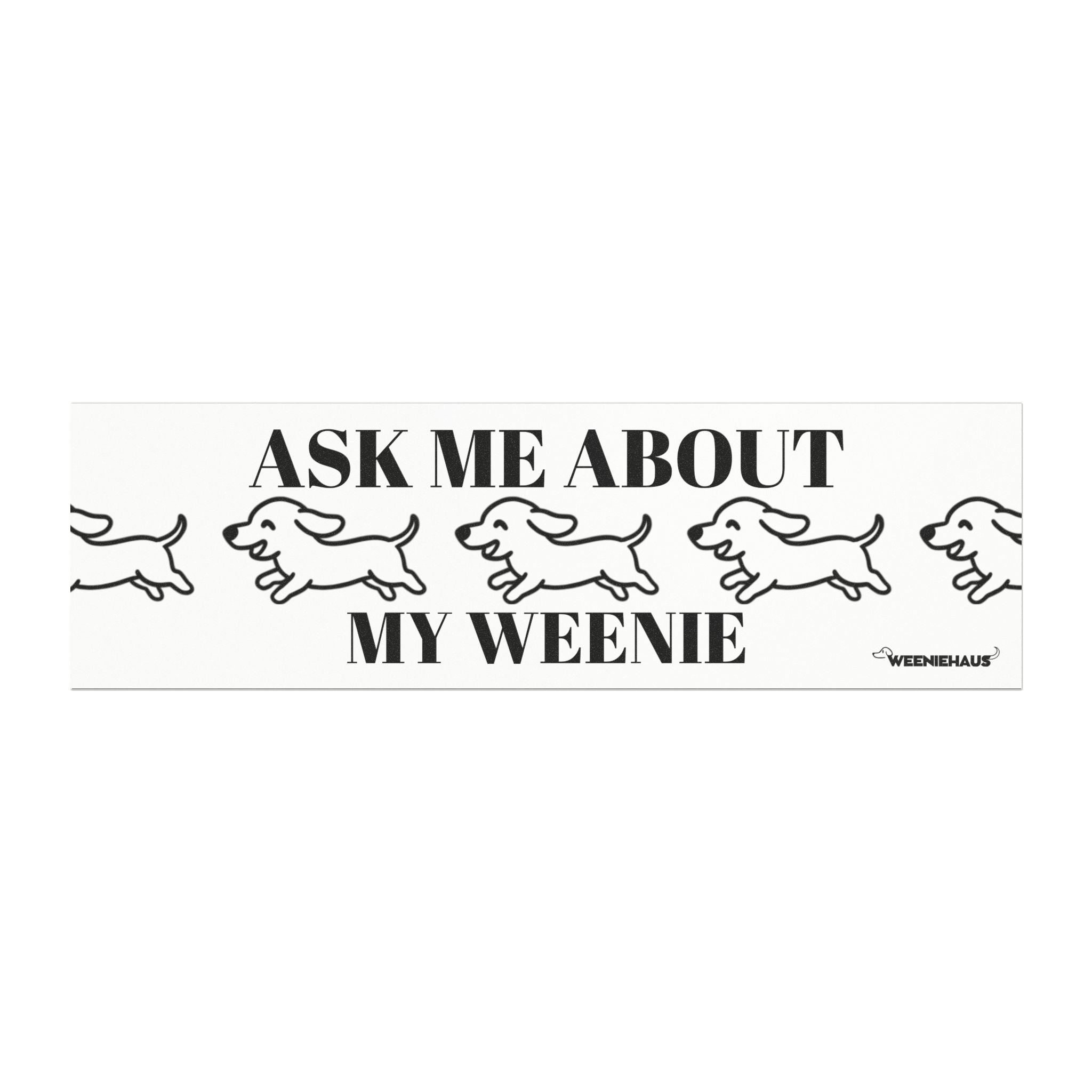 My Weenie Bumper Magnet