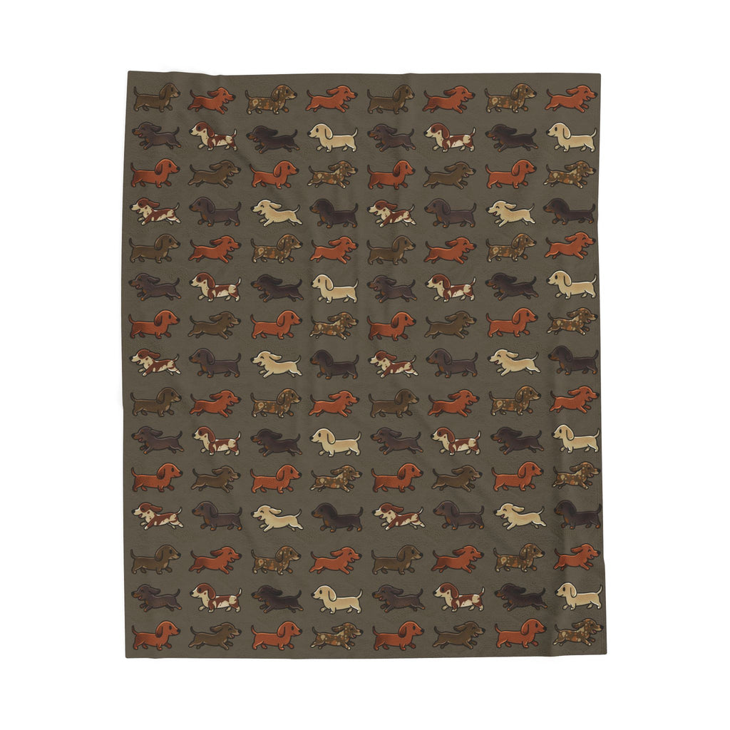 Running Weenies Plush Blanket