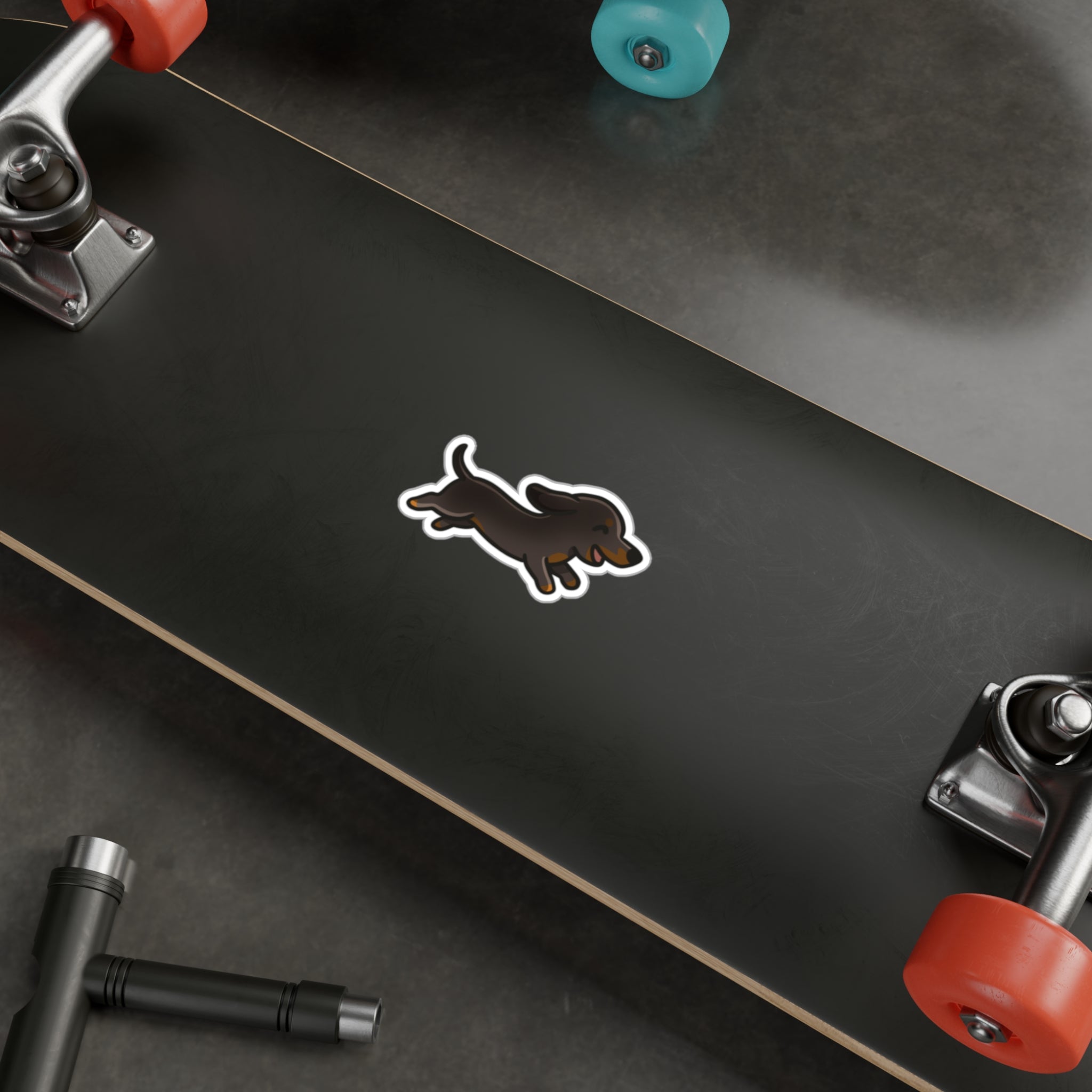 Black & Tan Weenie Vinyl Decal