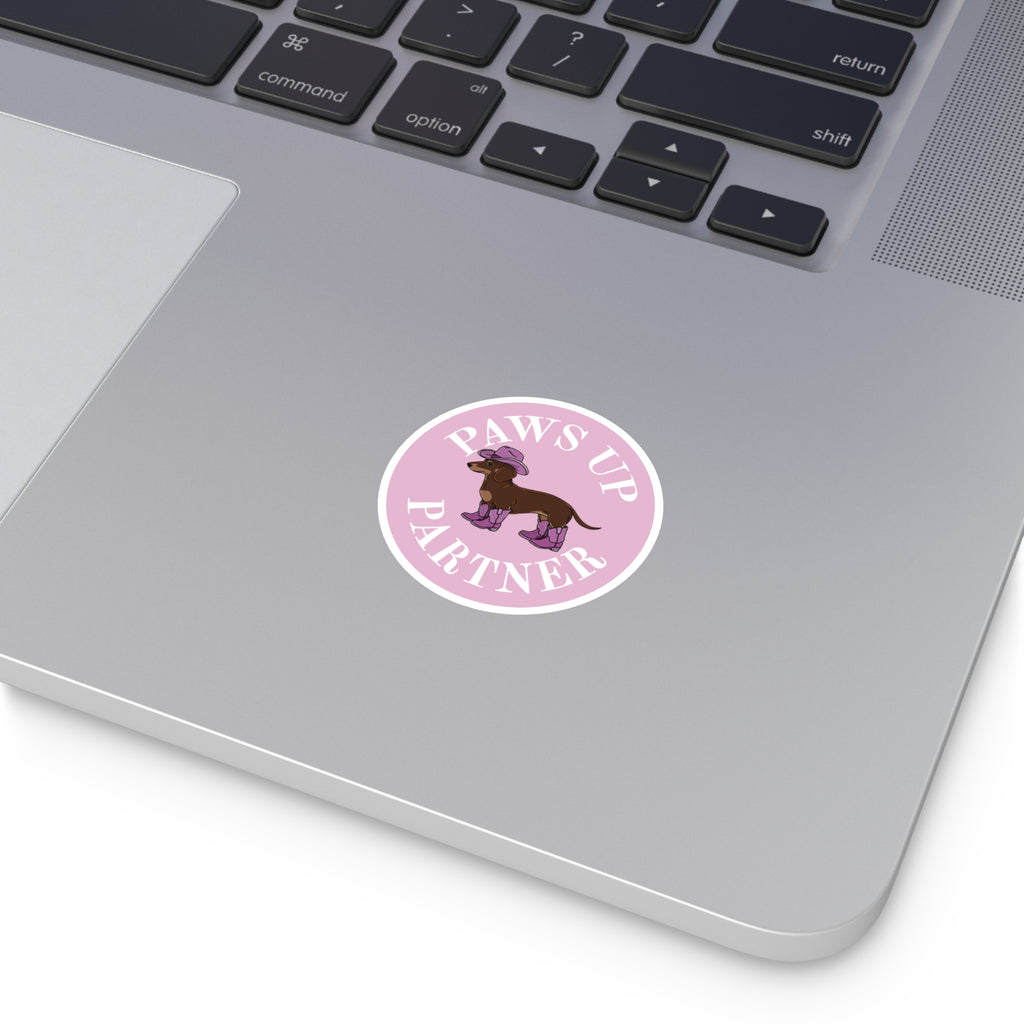 Paws Up Decal, Pink