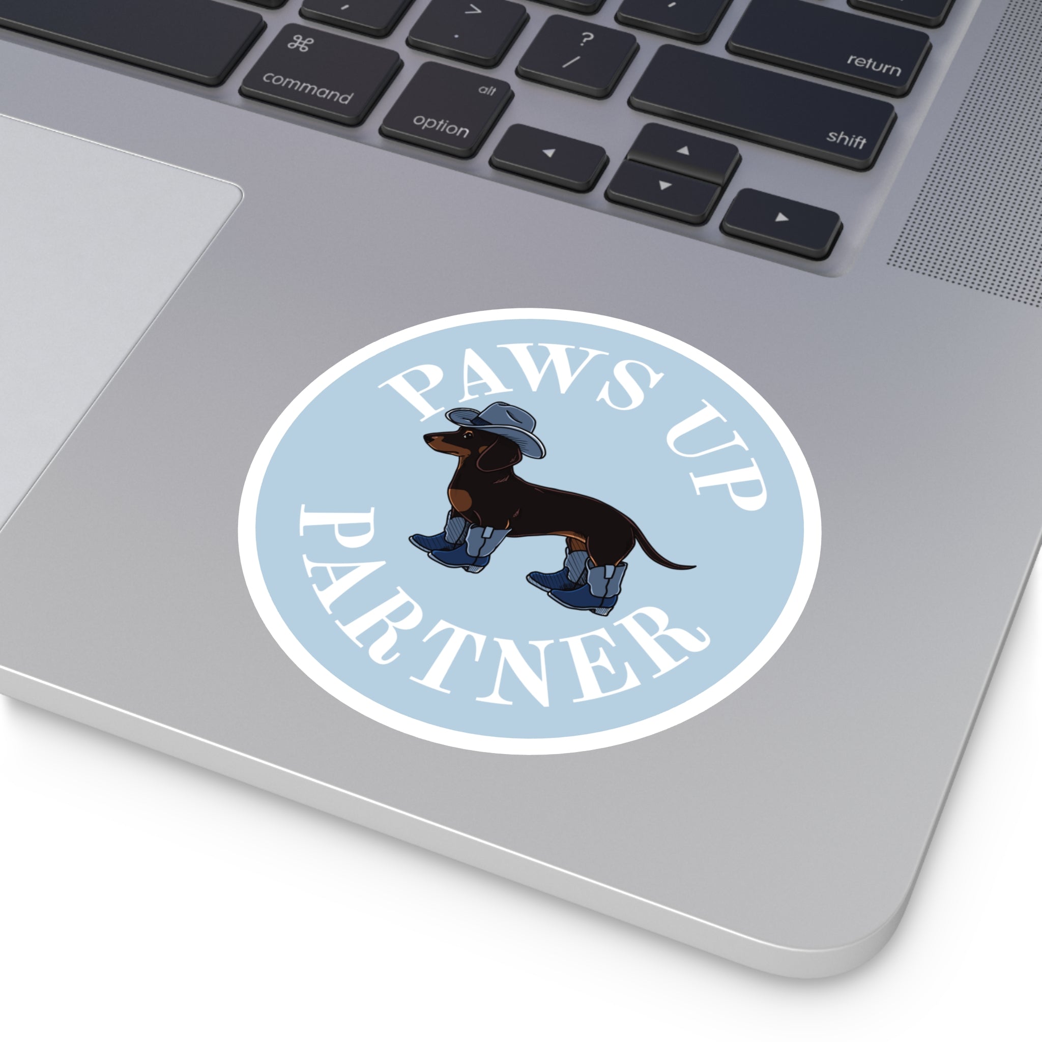 Paws Up Decal, Blue