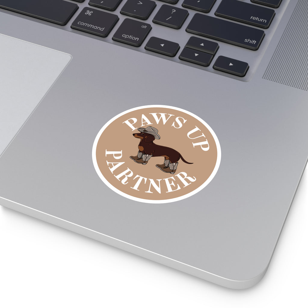 Paws Up Decal, Tan