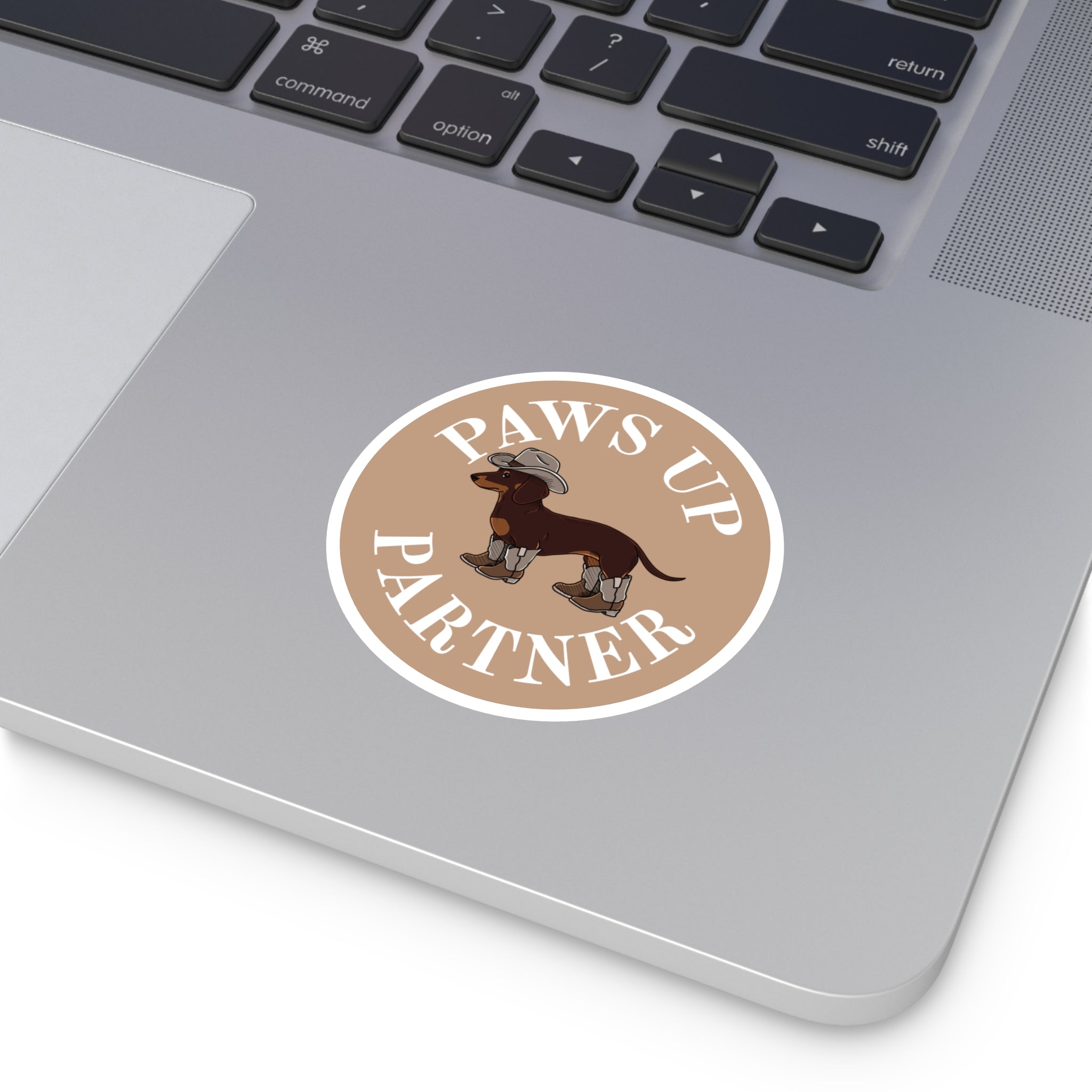 Paws Up Decal, Tan