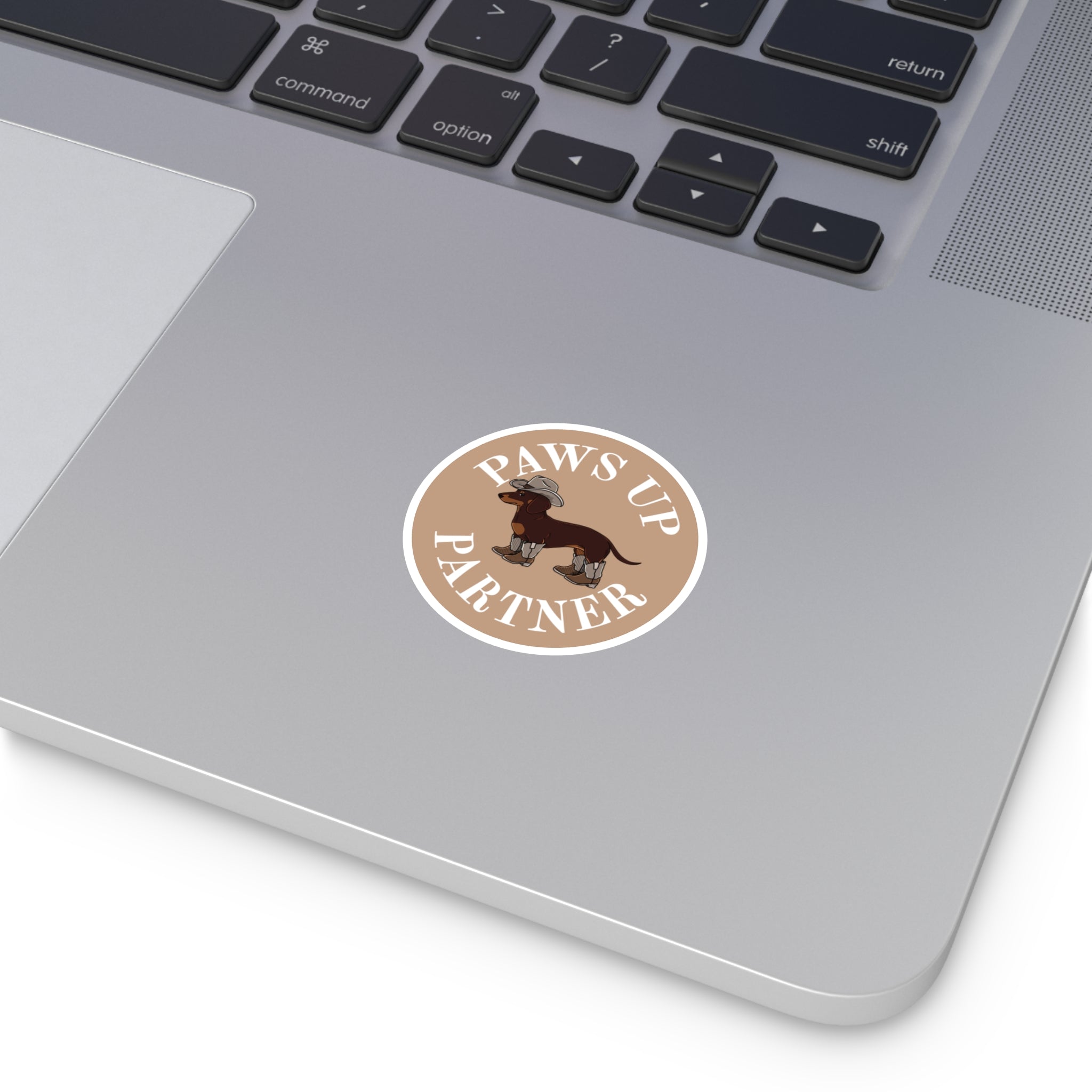 Paws Up Decal, Tan