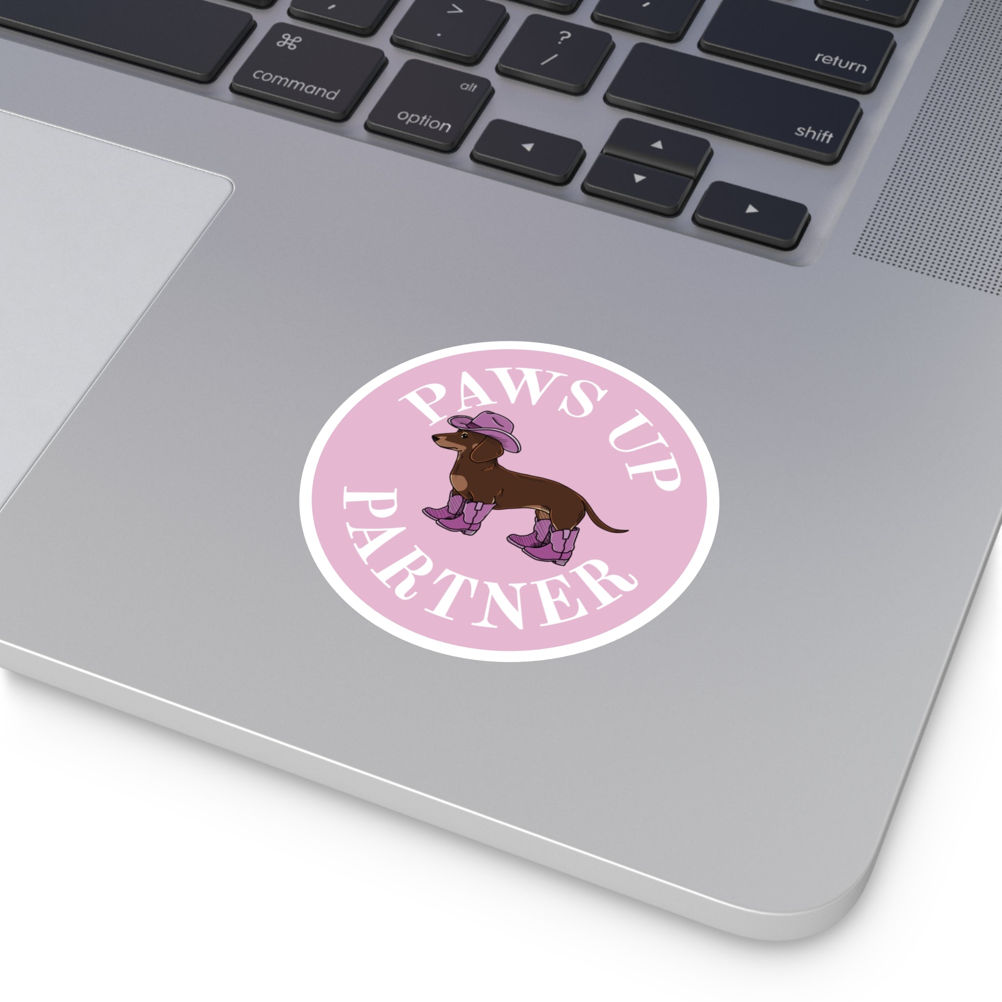 Paws Up Decal, Pink