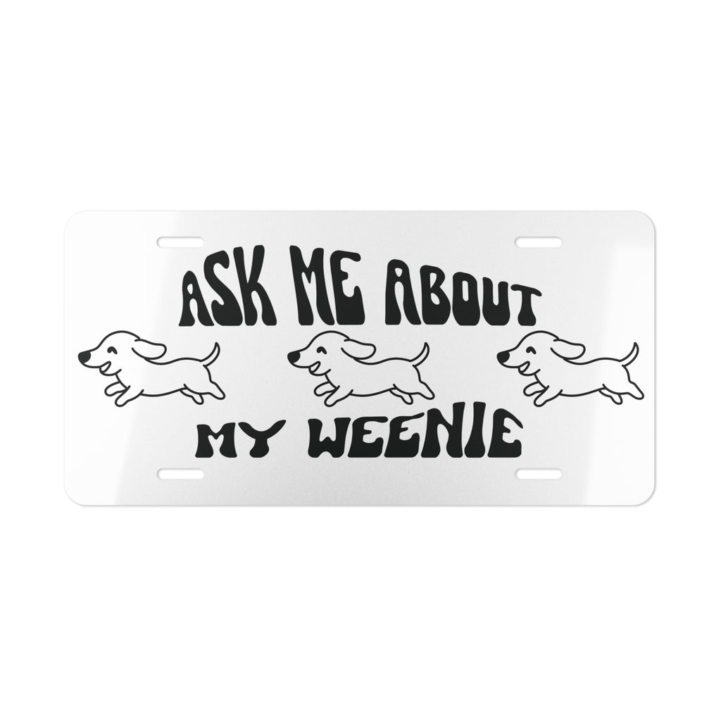 My Weenie Vanity Plate