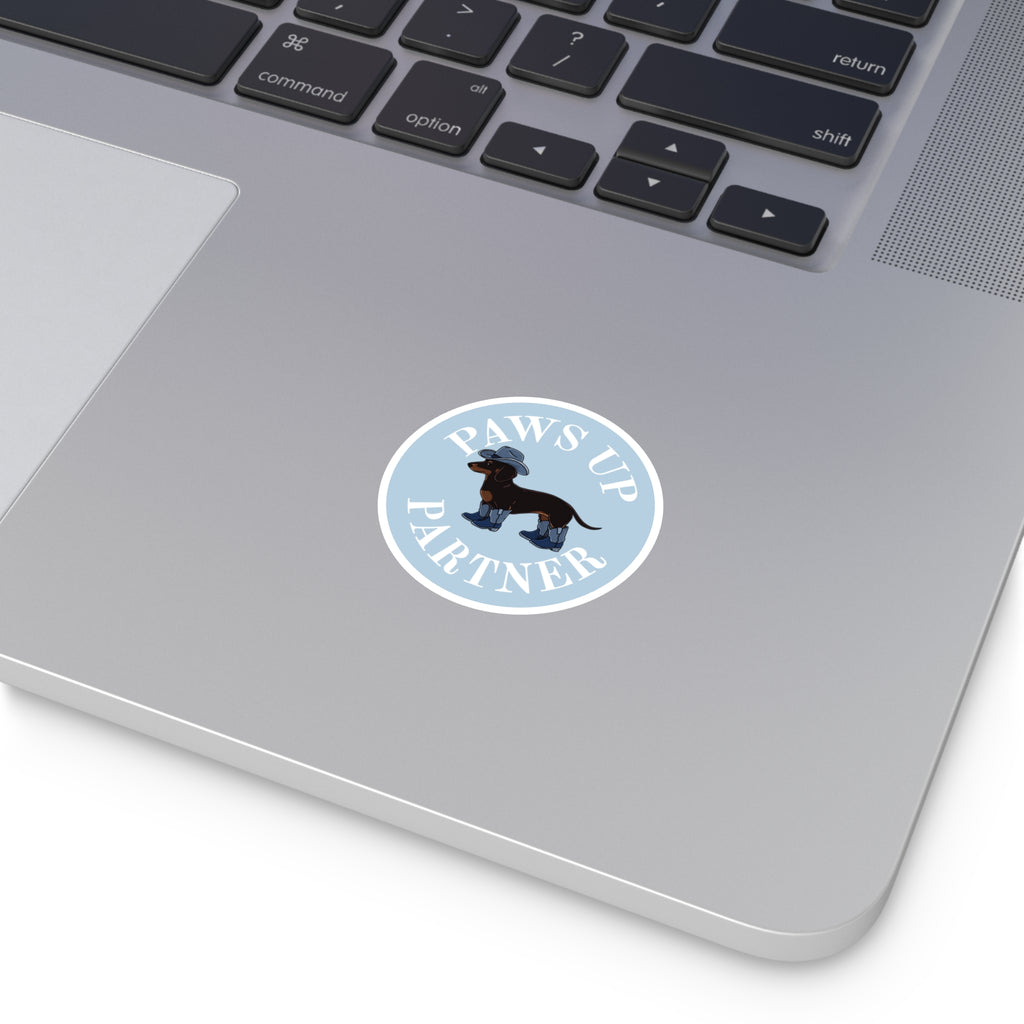 Paws Up Decal, Blue