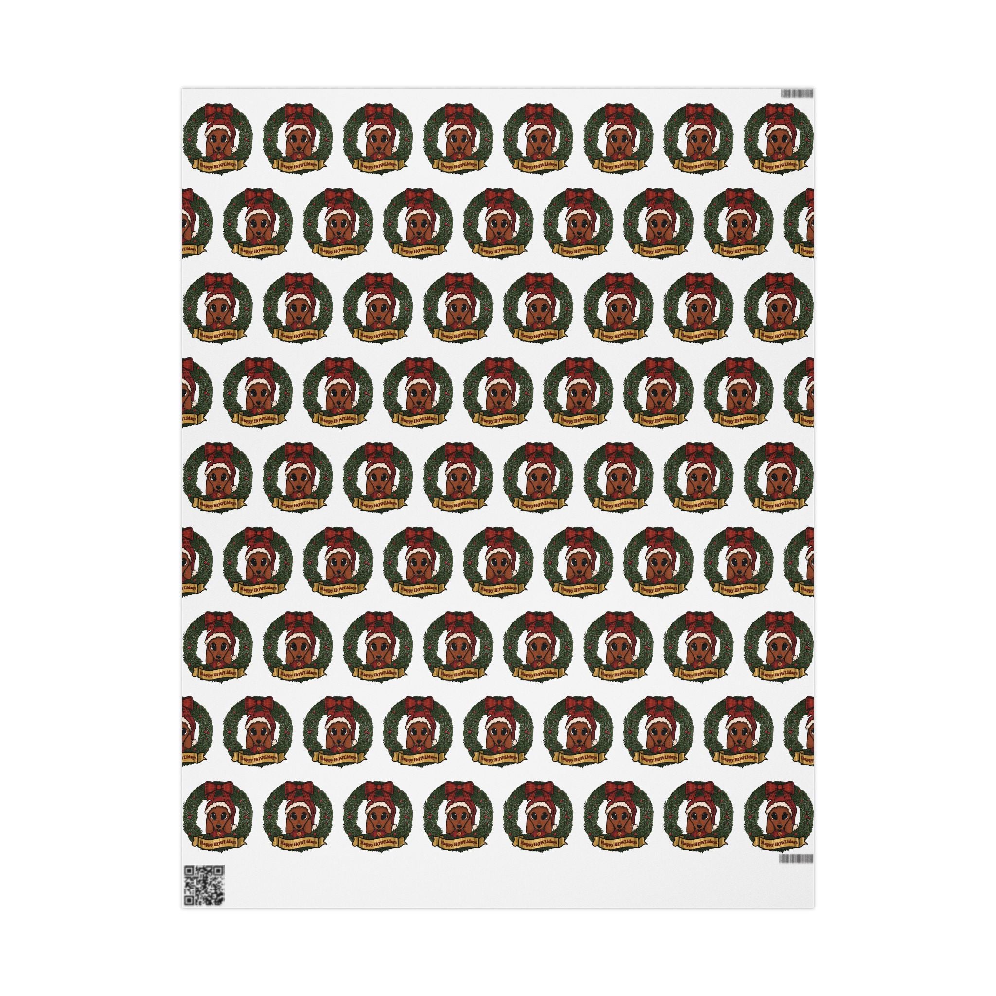 Howliday Santa Wrapping Paper