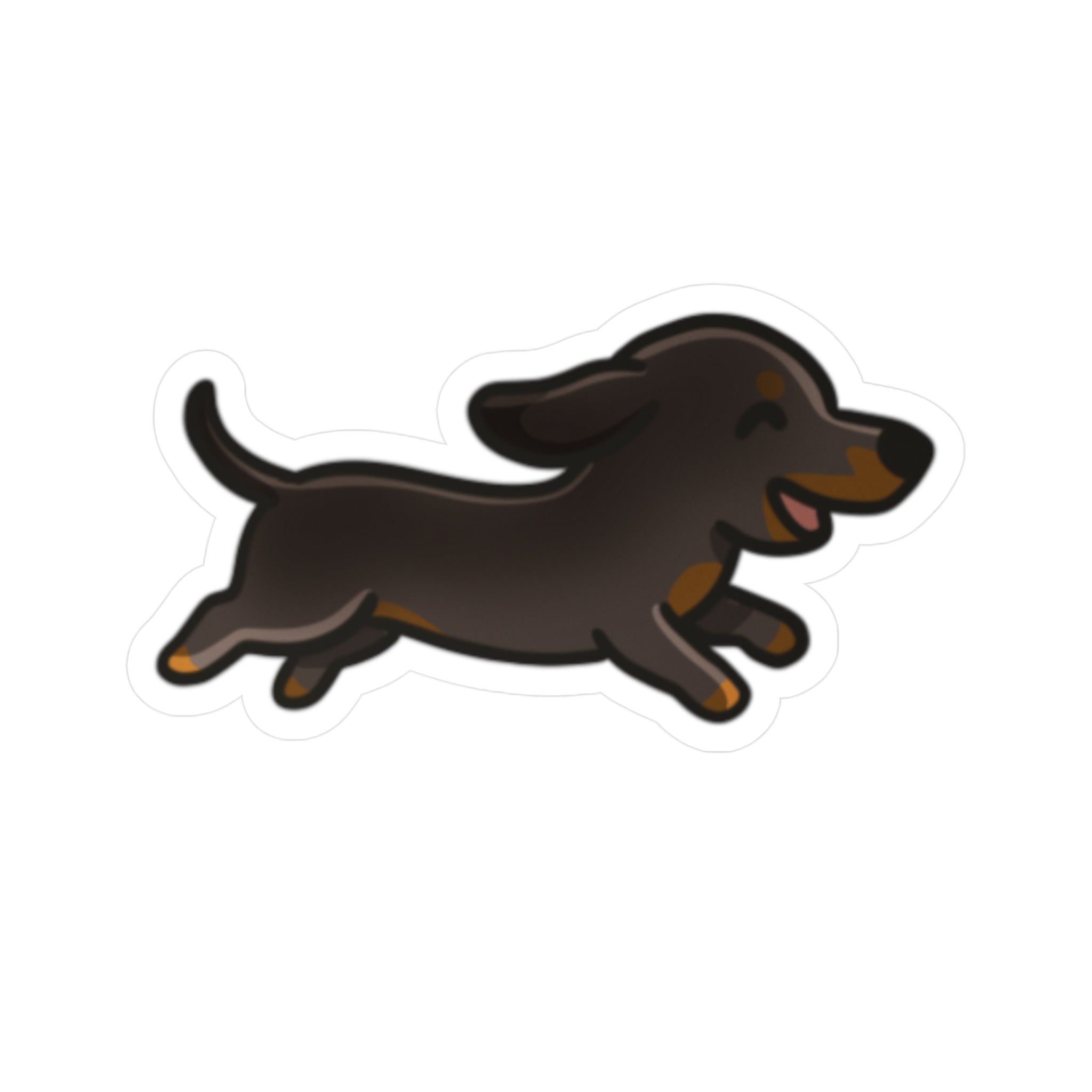 Black & Tan Weenie Vinyl Decal
