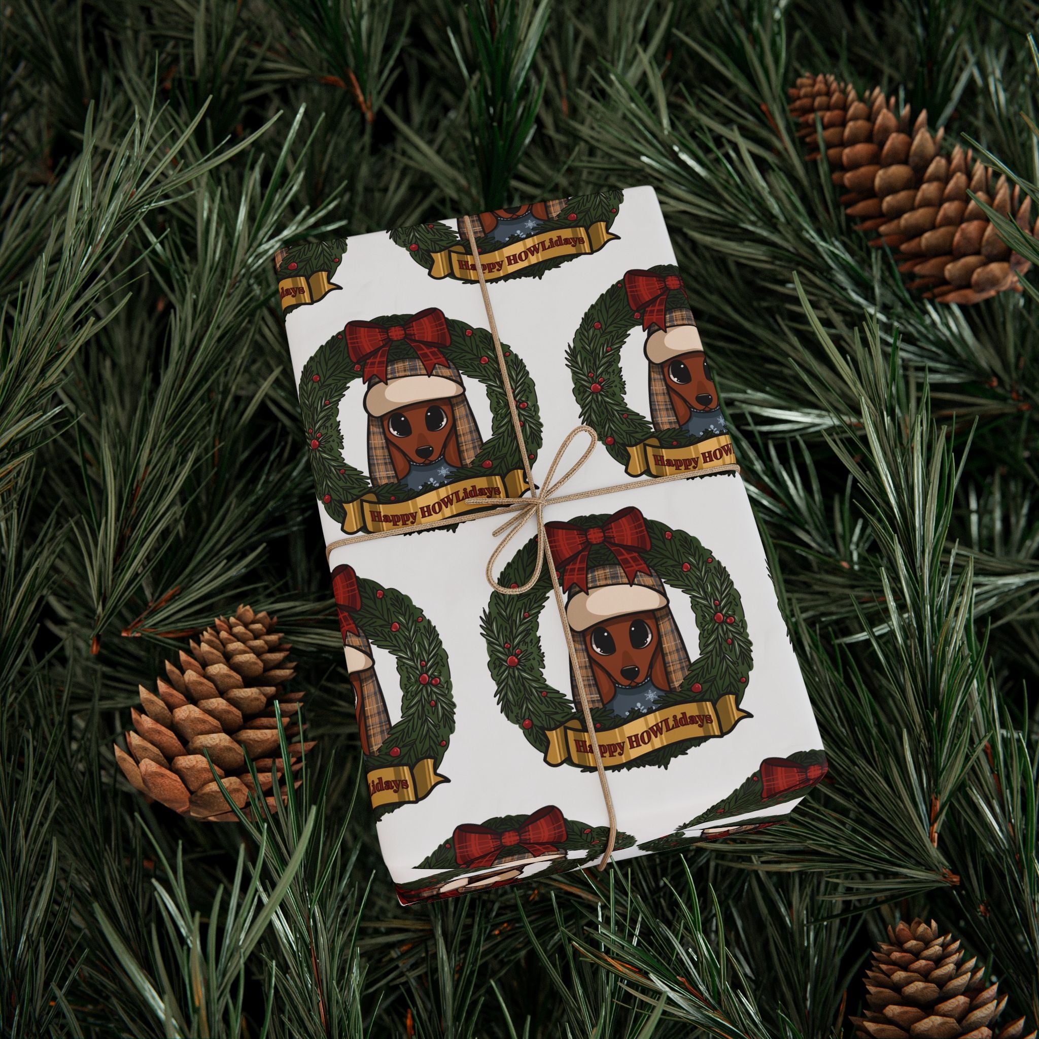 Howliday Hat Wrapping Paper