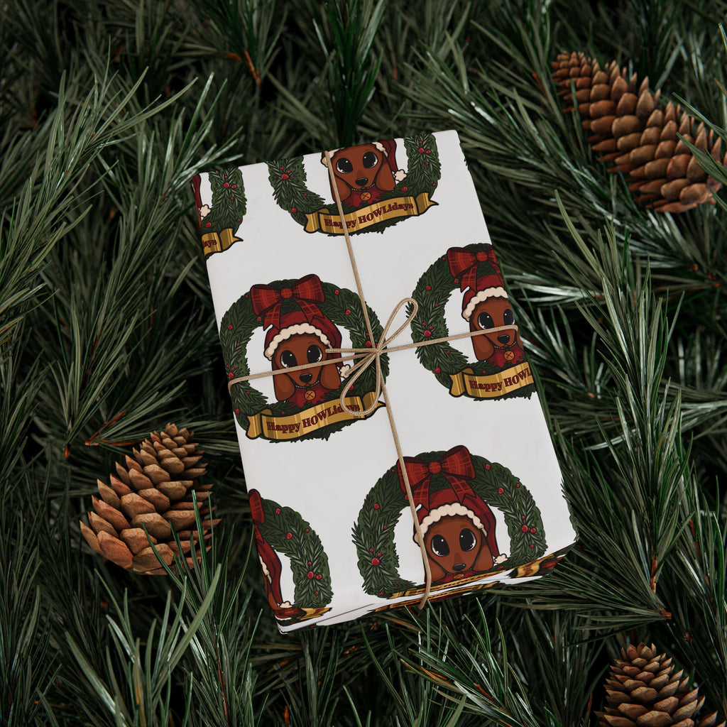 Howliday Santa Wrapping Paper